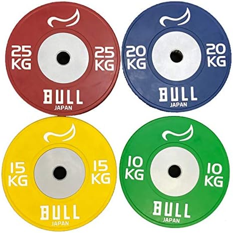 BULL Φ50mmバンパープレート15kg（黄色）（2枚1組） BL